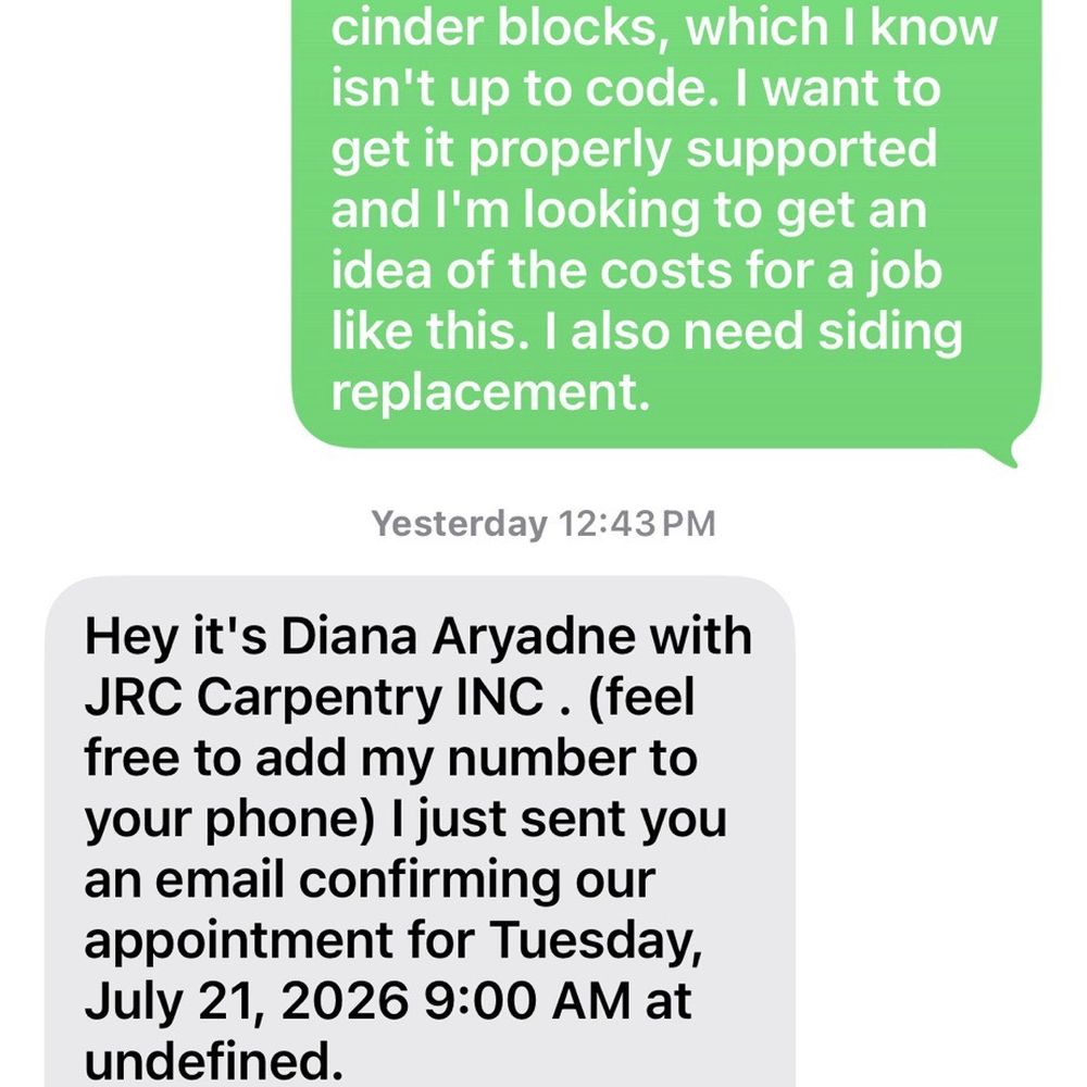 JRC Carpentry - Text exchange! - Decks & Railing Near Me JRC Carpentry - Text exchange! - Decks & Railing Near Me