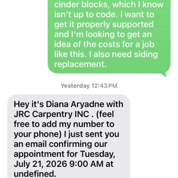JRC Carpentry - Text exchange! - Decks & Railing Near Me JRC Carpentry - Text exchange! - Decks & Railing Near Me