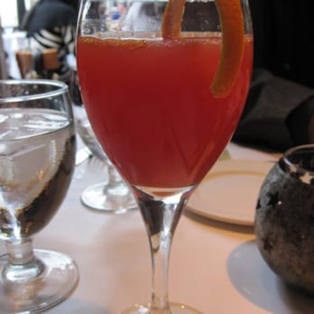 Gertrude's - Fresh-squeezed Blood Orange Mimosa with orange sugar - New American Near Me - Baltimore, Maryland Gertrude's - Fresh-squeezed Blood Orange Mimosa with orange sugar - New American Near Me - Baltimore, Maryland