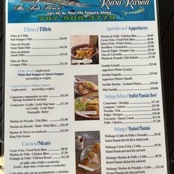 Sargaso Fish House - Menu