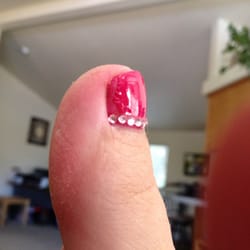 Queen Chico Nails & Spa - This is the result of a $35 luxury spa pedicure?!?! No I didn't bang it or smudge it - I walked out like this!