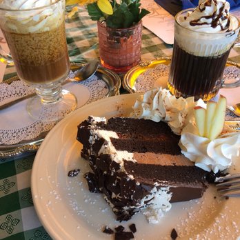 Cafe Old Vienna - Black Forest cake- the kids have already picked off the cherries, sorry! - German Near Me - Myrtle Beach, South Carolina
