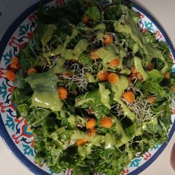 Avis Rent A Car - A healthy green salad with ranch and avocado salad dressing
