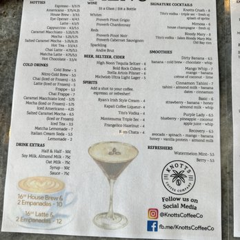 Knotts Coffee - Menu - Coffee & Tea Near Me - Suffolk, Virginia