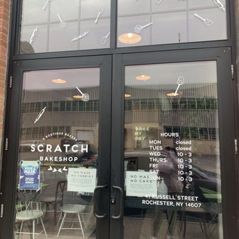 Scratch Bakeshop - The main doors to the shop - Bakeries Near Me - Rochester, New York