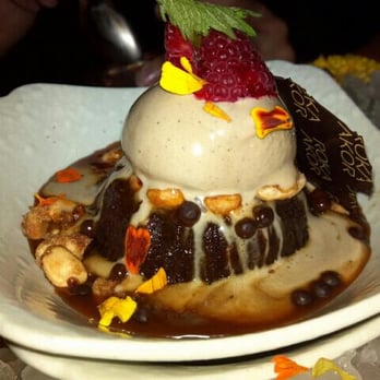 Roka Akor - Chicago - Chocolate lava cake with caramelized peanuts, fudge, and a few other tasty treats - Sushi Bars Near Me - Chicago, Illinois Roka Akor - Chicago - Chocolate lava cake with caramelized peanuts, fudge, and a few other tasty treats - Sushi Bars Near Me - Chicago, Illinois