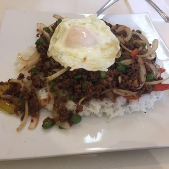 Khun 9 Thai Kitchen - Ka Pow (beef, mild spiciness, $9) - Thai Near Me - Torrance, California