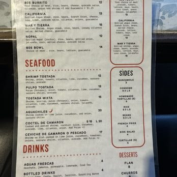 Tacos 805 - Menu - Mexican Near Me - Simi Valley, California