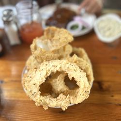 Gristmill River Restaurant & Bar - Onion rings!!!!!