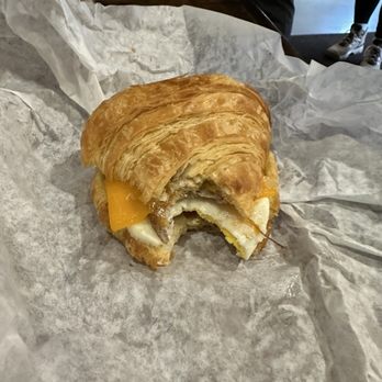 Cowboy Coffee - Sausage, egg & cheese croissant - Coffee & Tea Near Me - Jackson, Wyoming