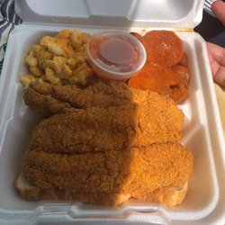 Grub N Stuff - 2 catfish fillet, Mac n cheese and candied yams