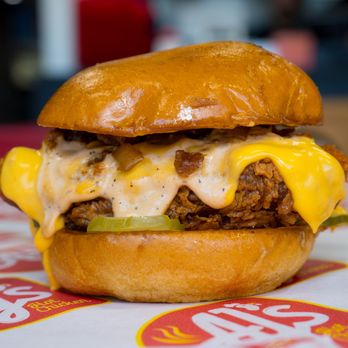 AJ's Hot Chicken - Dad Joke Sammy - Cheesy - Chicken Shop Near Me - Richardson, Texas AJ's Hot Chicken - Dad Joke Sammy - Cheesy - Chicken Shop Near Me - Richardson, Texas