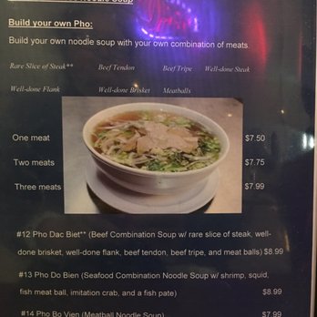 Pho Huong Que - Menu - Vietnamese Near Me - Charlotte, North Carolina
