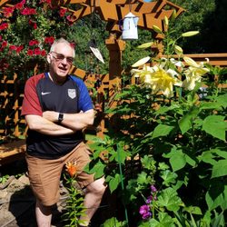 Moondance Inn - The gardens all around the place are very relaxing. The owners have a really great green thumb. Note the size of the lily.