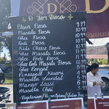 D For Dosa - Menu. - Indian Near Me - Newark, California D For Dosa - Menu. - Indian Near Me - Newark, California
