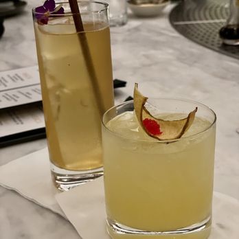 AJI Bar & Robata - Nikkei High Ball & Margarita Picante (minus the wasabi caviar) - Restaurants Near Me - San Jose, California
