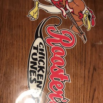 Rooster's - a close up of the logo on a wooden table - Salad Near Me - Hennessey, Oklahoma