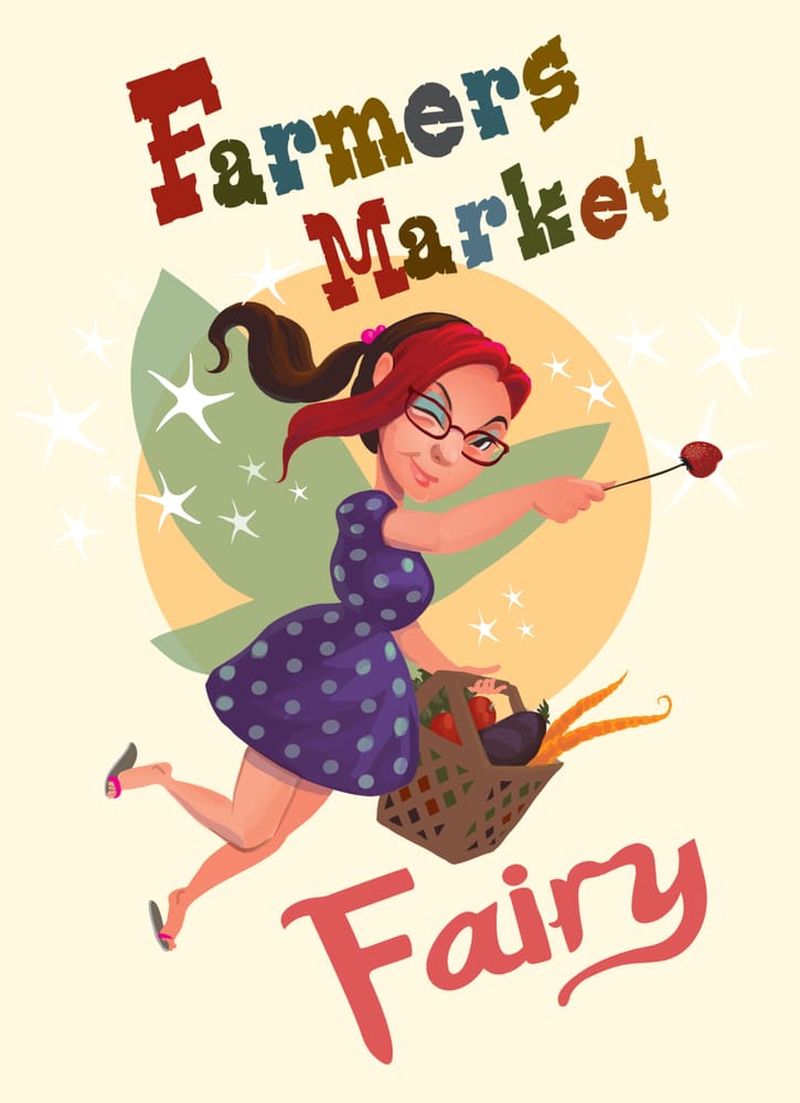 Farmers Market Fairy Logo