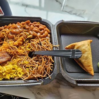 Afra Grill | African & Somali Cuisine - Veg bowl plus veg. sambus - African Near Me - Columbus, Ohio