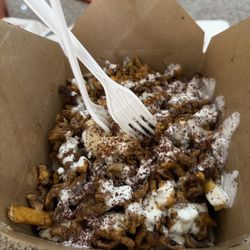13) Doner kebab over basmati rice