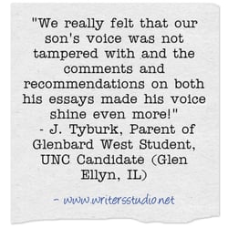Writers Studio - Parent Testimonial