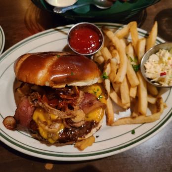 Miller's Pub - This is the BBQ Burger with fries. - American Near Me - Chicago, Illinois