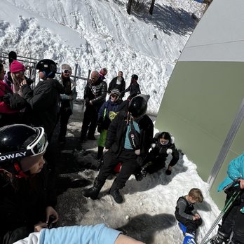 Lee Canyon - Line waiting for their skis/snowboards - Ski Resorts Near Me - Las Vegas, Nevada
