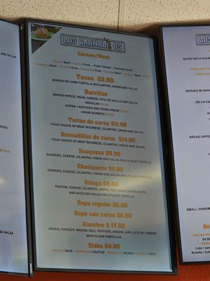 Menu photo 2 Los Carnalitos Restaurant Hayward, CA Menu photo 2 Los Carnalitos Restaurant Hayward, CA
