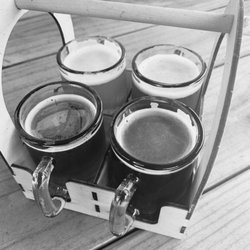 Country Monks Brewing - Handmade carrier for a flight of beer