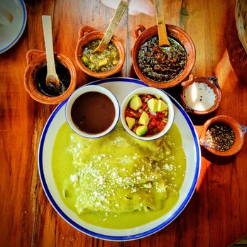 La Cueva del Chango - Crepes with shredded chicken - Eastern Mexican Near Me - Playa del Carmen, ROO
