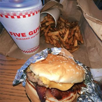 Five Guys - Little Bacon Cheeseburger - Burgers Near Me - El Cajon, California
