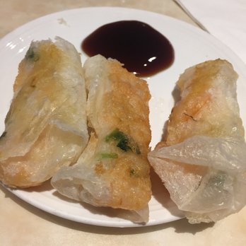 Gourmet Inspirations - Not sure what it's called but it has seafood wrapped in a fried roll. - Dim Sum Near Me - Wheaton, Maryland