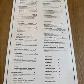 Sticky Rice Thai - Menu - Thai Near Me - San Jose, California