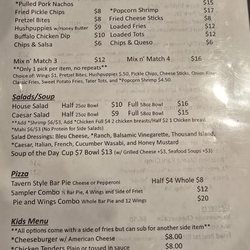 The Onancock Taphouse - New menu