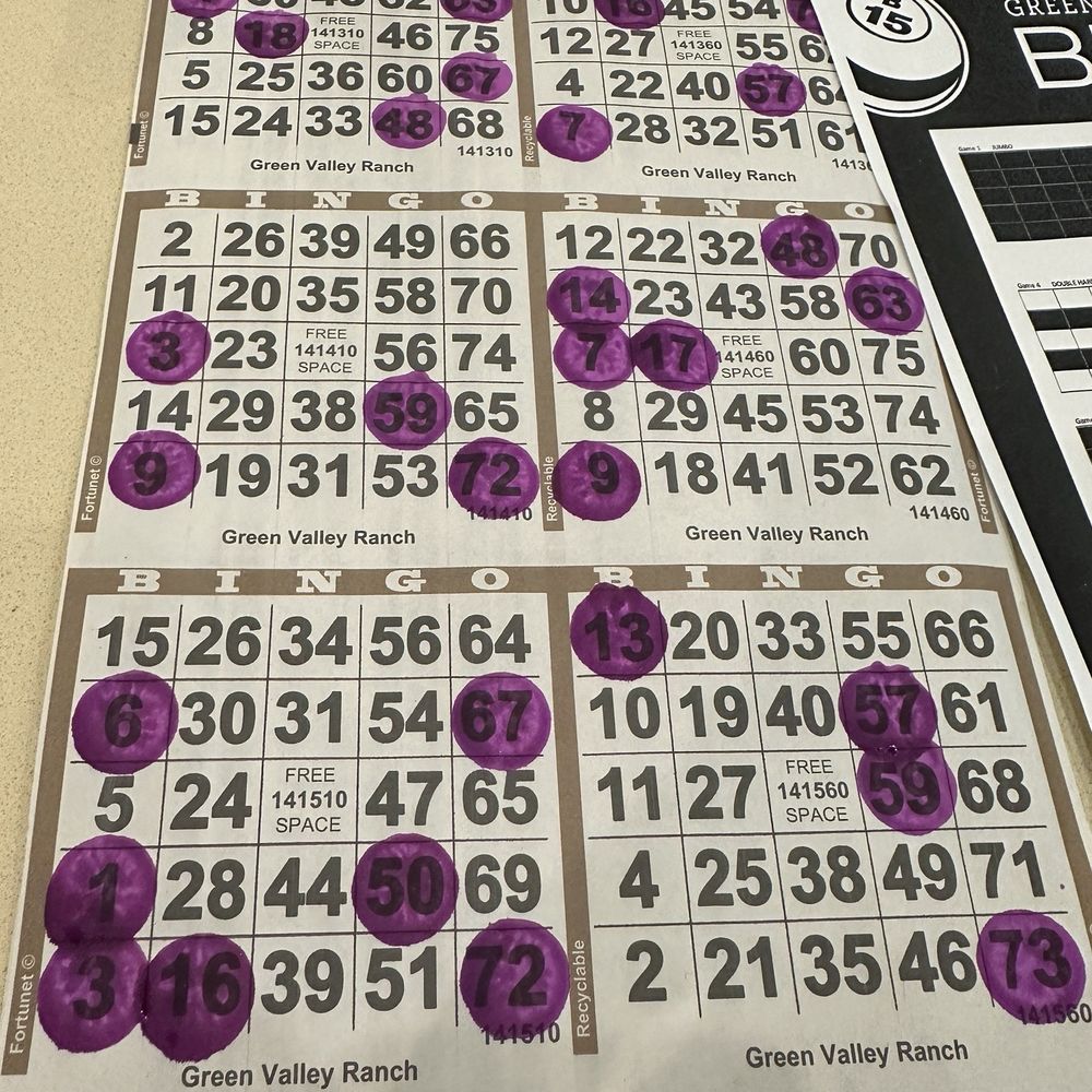 Green Valley Ranch Bingo - In session - Bingo Halls Near Me - Henderson, Nevada