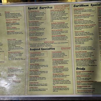 La Bamba Island Cuisine - Menu 1/25 - Cuban Near Me - Burbank, California La Bamba Island Cuisine - Menu 1/25 - Cuban Near Me - Burbank, California