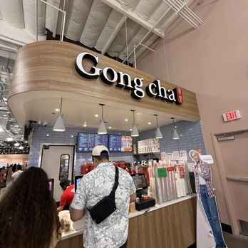 Gong Cha - Storefront inside food court - Bubble Tea Near Me - Westminster, California