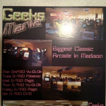 Geeks Mania - Back Brochure - Arcades Near Me - Madison, Wisconsin
