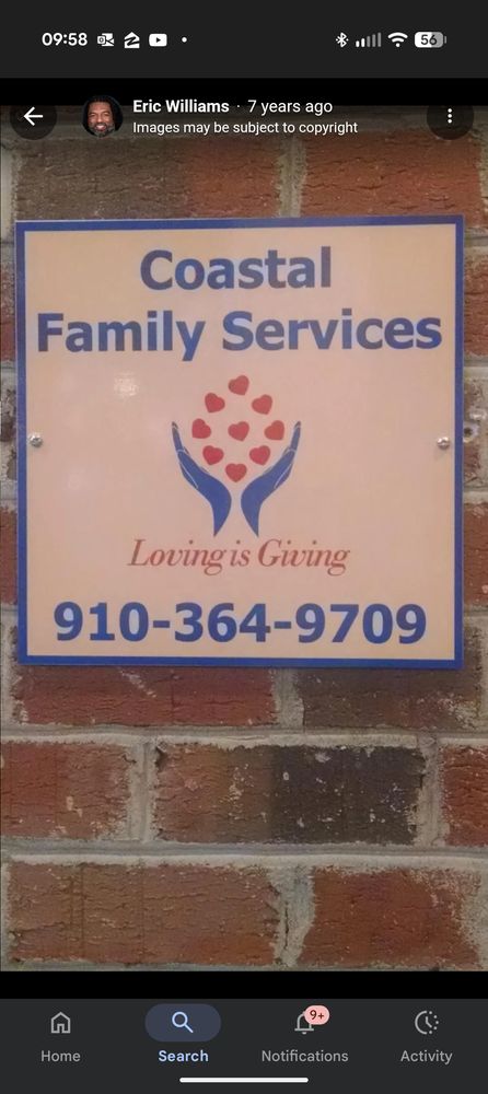 Coastal Family Services - grief counselor in Fayetteville, NC