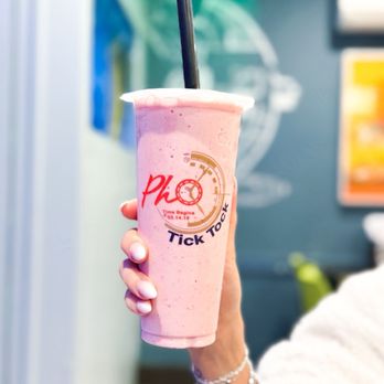 Pho Tick Tock Restaurant - Strawberry Smoothie -- IG: @phuoodwithvicks - Vietnamese Near Me - San Jose, California Pho Tick Tock Restaurant - Strawberry Smoothie -- IG: @phuoodwithvicks - Vietnamese Near Me - San Jose, California