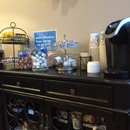 Coffee bar while you wait!