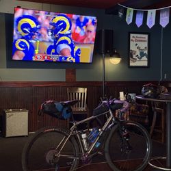 Blarney Stone - They let me have my bike inside :-)