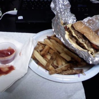 Five Guys - bacon cheeseburger and fries - Fast Food Near Me - San Jose, California