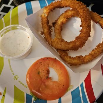 Habit Burger & Grill - Asked for no tomato, and got 4 onion rings... Ridiculous! - Burgers Near Me - Pleasanton, California Habit Burger & Grill - Asked for no tomato, and got 4 onion rings... Ridiculous! - Burgers Near Me - Pleasanton, California