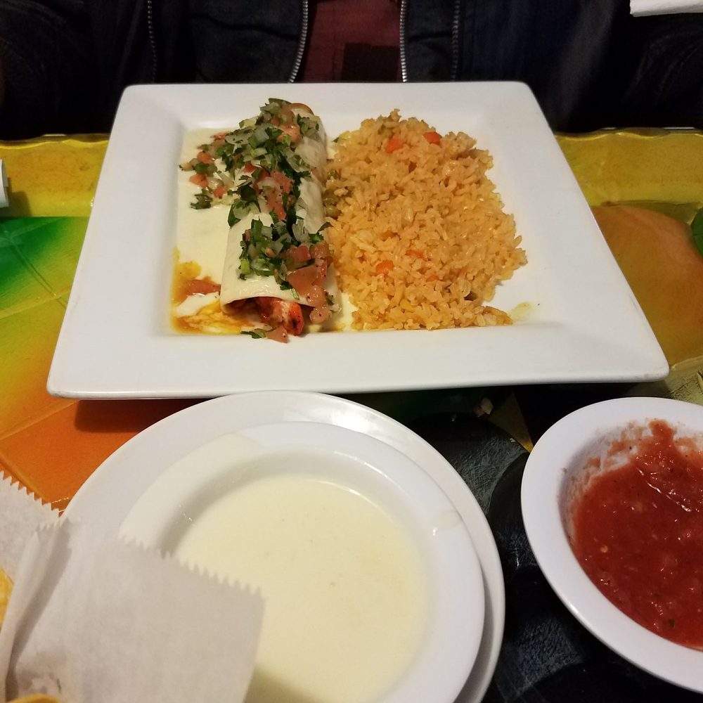 Mexico Restaurant - Burrito California (chicken) with rice...Yummy! - Mexican Near Me - Greensboro, North Carolina Mexico Restaurant - Burrito California (chicken) with rice...Yummy! - Mexican Near Me - Greensboro, North Carolina
