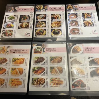 Kizuna - Full menu laid out for you to look at while you wait to order - Japanese Curry Near Me - San Jose, California