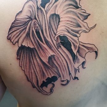 Big Bear Tattoo - Grim Reaper tattoo by Ed - Tattoo Near Me - Big Bear Lake, California Big Bear Tattoo - Grim Reaper tattoo by Ed - Tattoo Near Me - Big Bear Lake, California