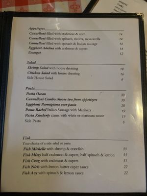 Menu photo 7 Adolfo's New Orleans, LA