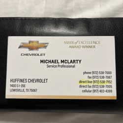 Huffines Used Car Superstore - Mike's our Service Professional! Definitely full customer care! Thank You Sir