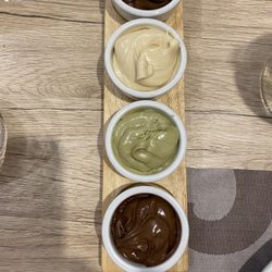 La Lumira - Creme dolci per gnocco e tigelle (cioccolato, pistacchio, cioccolato bianco, nutella)